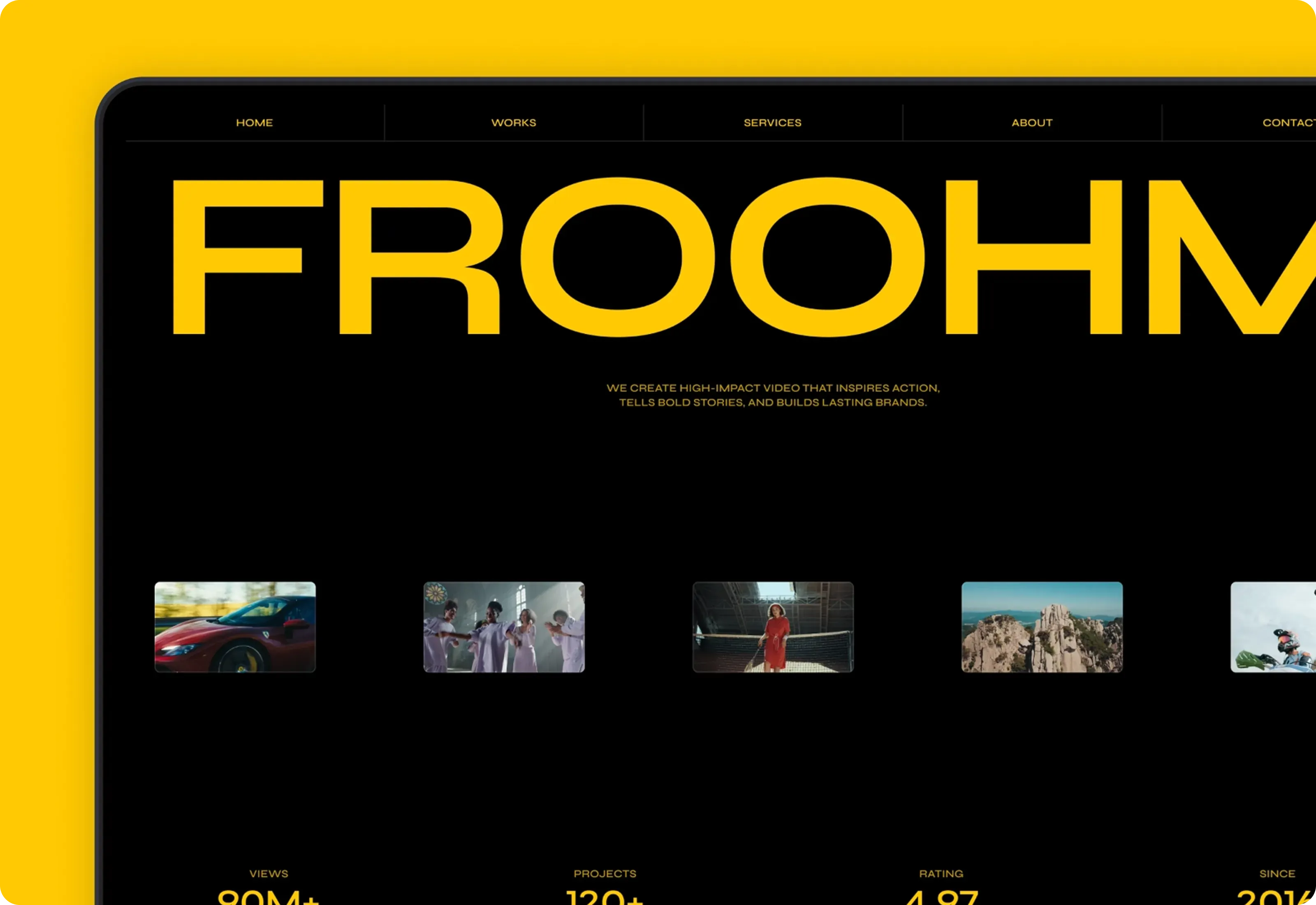 Froohm — Production Agency Website